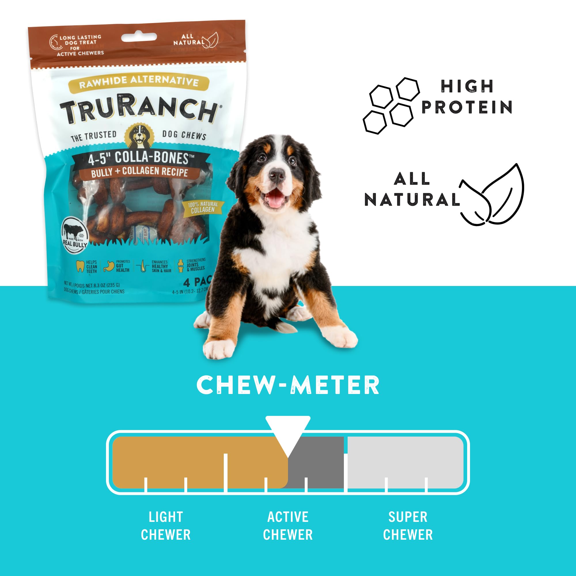 TRURANCH Os en collagène Bully – Digestion facile.