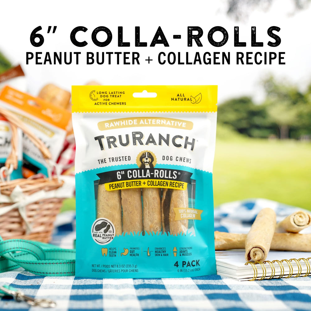 TRURANCH rouleaux collagène chien-peau-poil: soutien peau et pelage grâce au collagène.