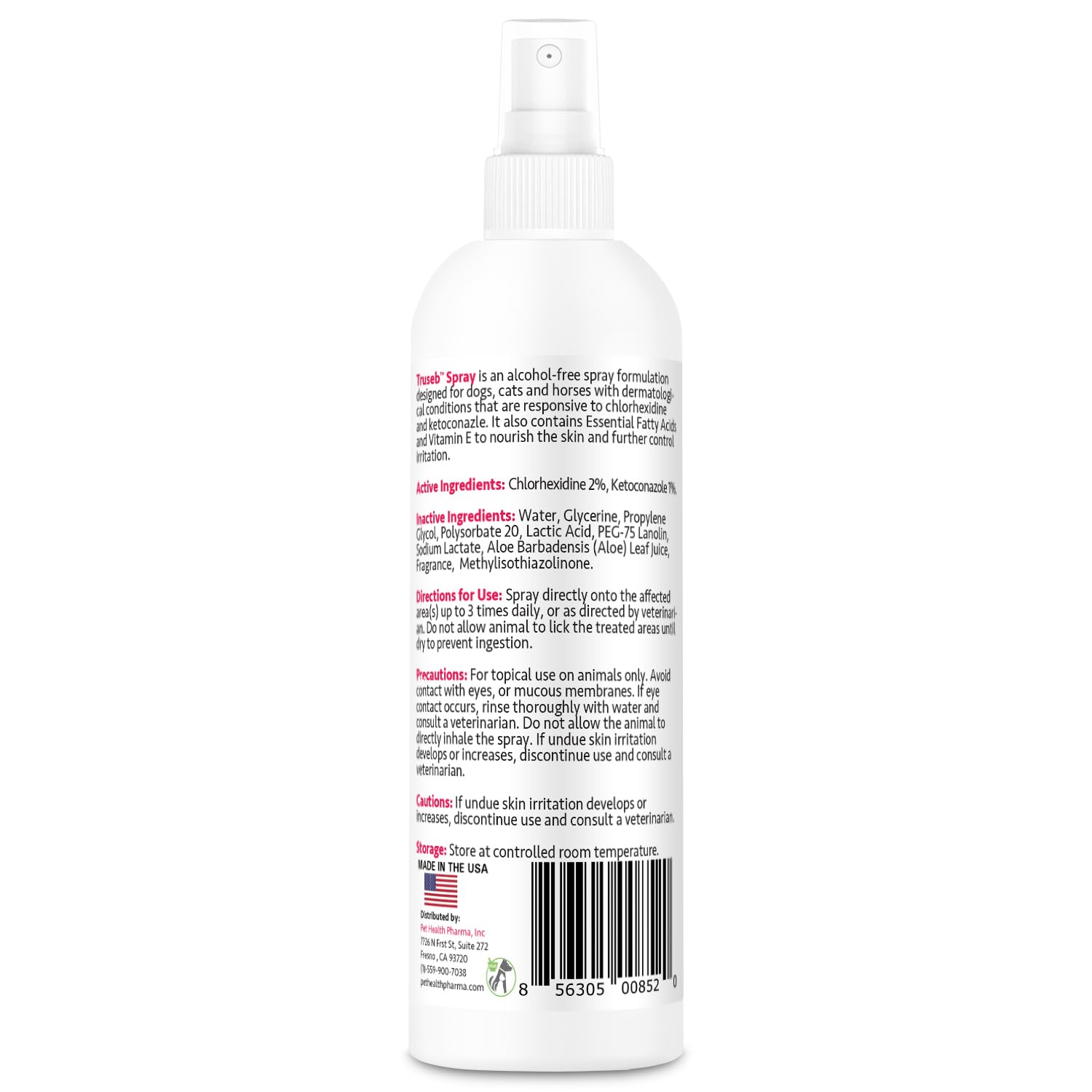 Truseb: spray pour chien, aide à soutenir la peau saine.