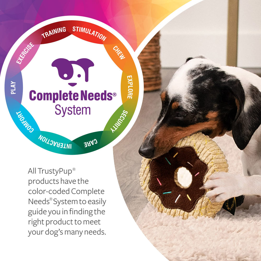 TrustyPup beignet protection mâche renforcée, durable pendant les mâchouilles.