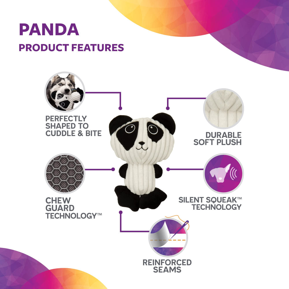 TrustyPup Panda noir et blanc, dimensions pratiques.