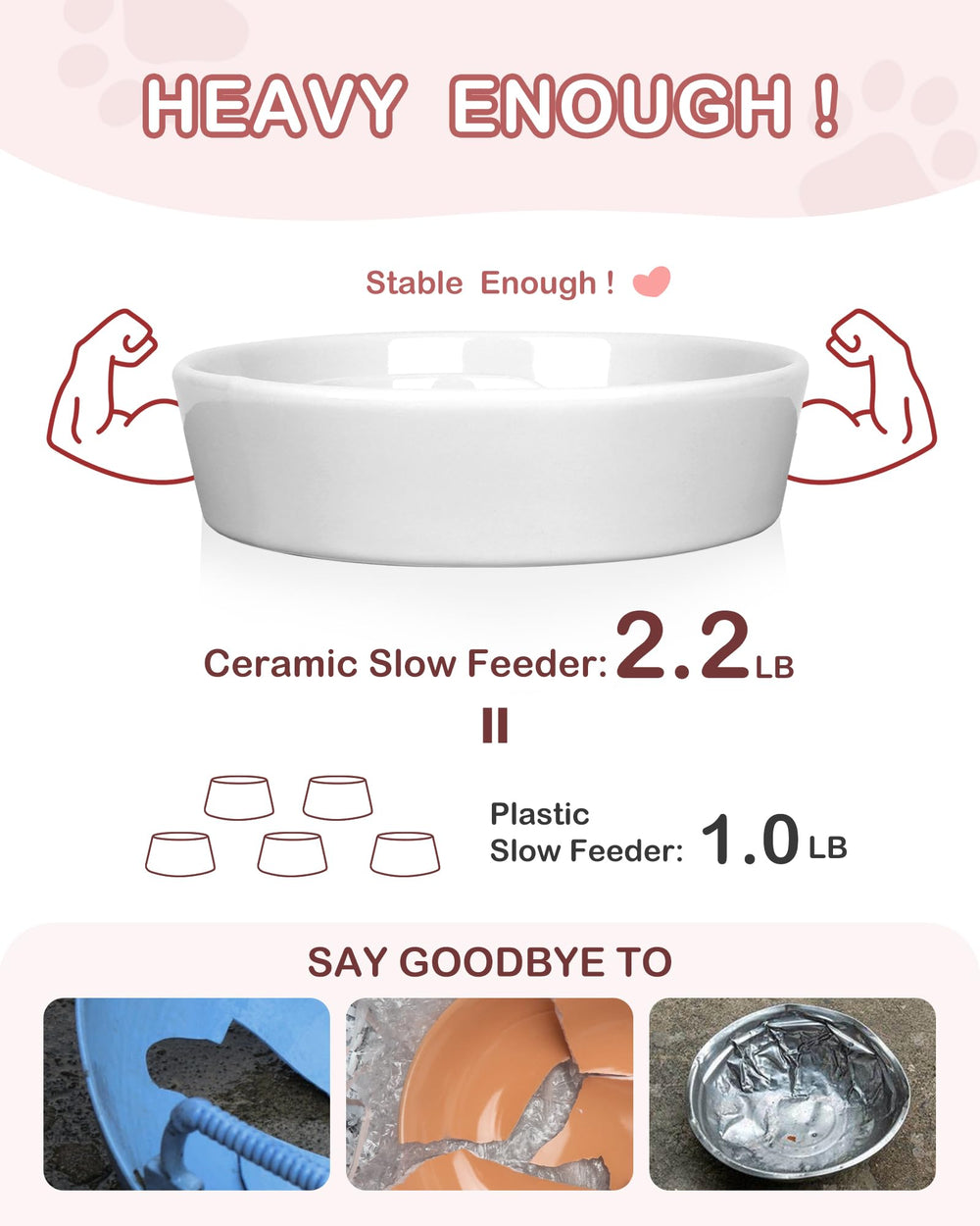 TRUVIC bol en céramique compatible micro-ondes pour réchauffer les repas.