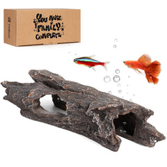 TRUVIC DÉCOR AQUIRUM GROTTE ARBRE CREUX, refuge réaliste pour poissons.