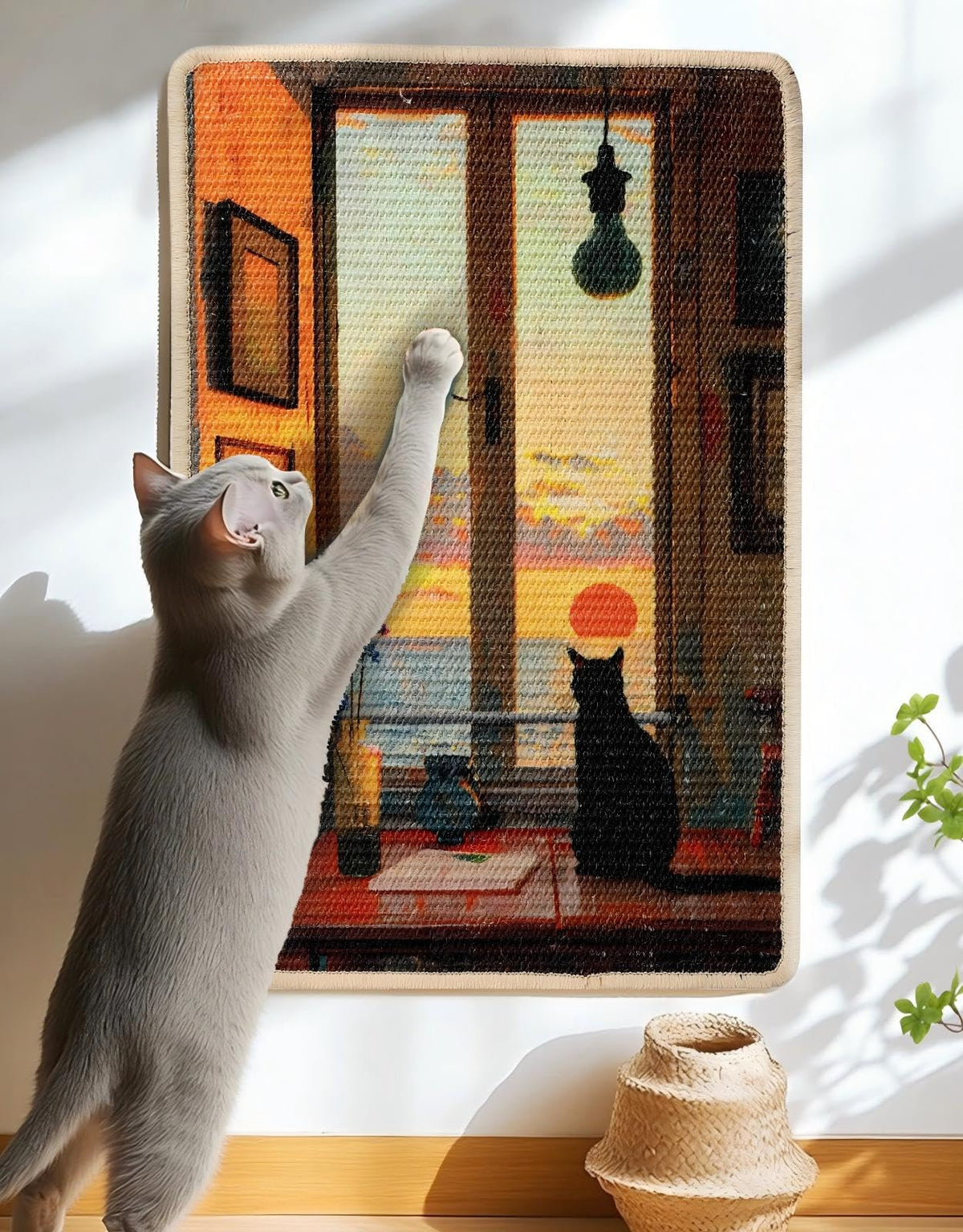Tapis grattage Truvito édition soleil, surface naturelle et résistante.