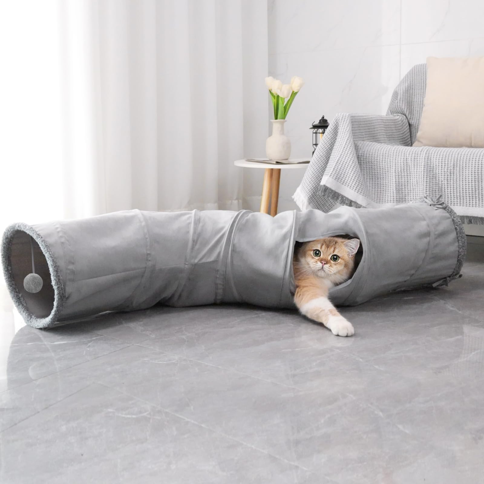 TSEB4TEP balle jouet chat mousse, balle suspendue pour des heures de jeu.