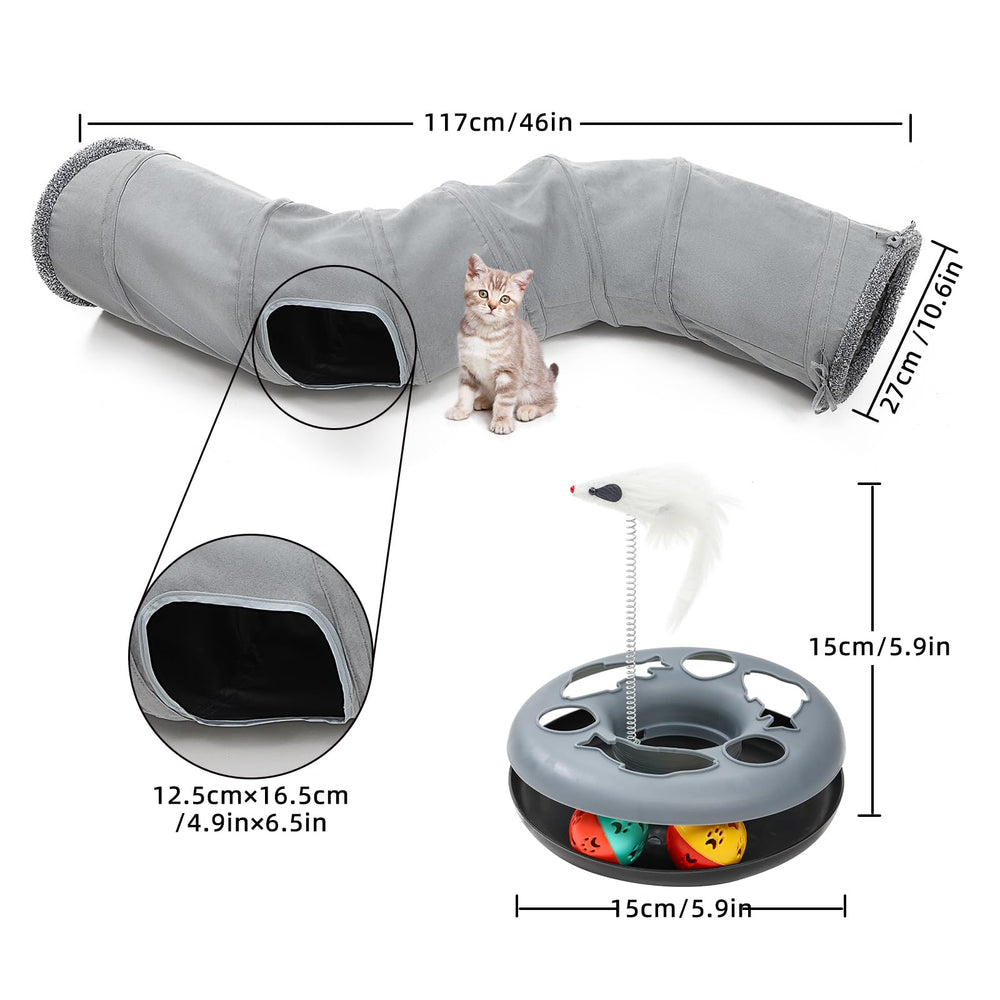TSEB4TEP jouet chat ressort orbital, stimule l’agilité et le jeu actif.