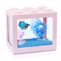 Tsxurepaw cube-empilable offrant une vue claire pour observer poissons et plantes.