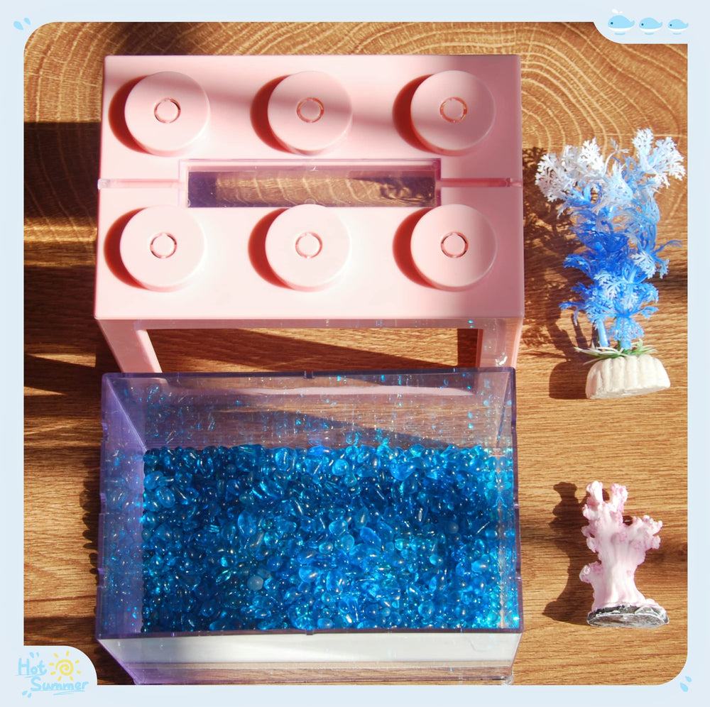 Bassin mini en acrylique Tsxurepaw—durable et sûr pour petites espèces.