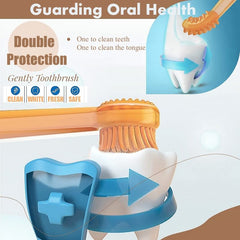 Tsxurepaw tete mini silicone 360: tête compacte pour atteindre toutes les dents.