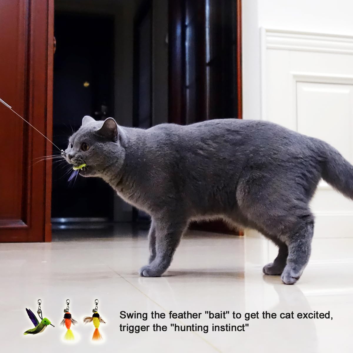 TTcat accessoire balai chat – complète votre jouet préféré