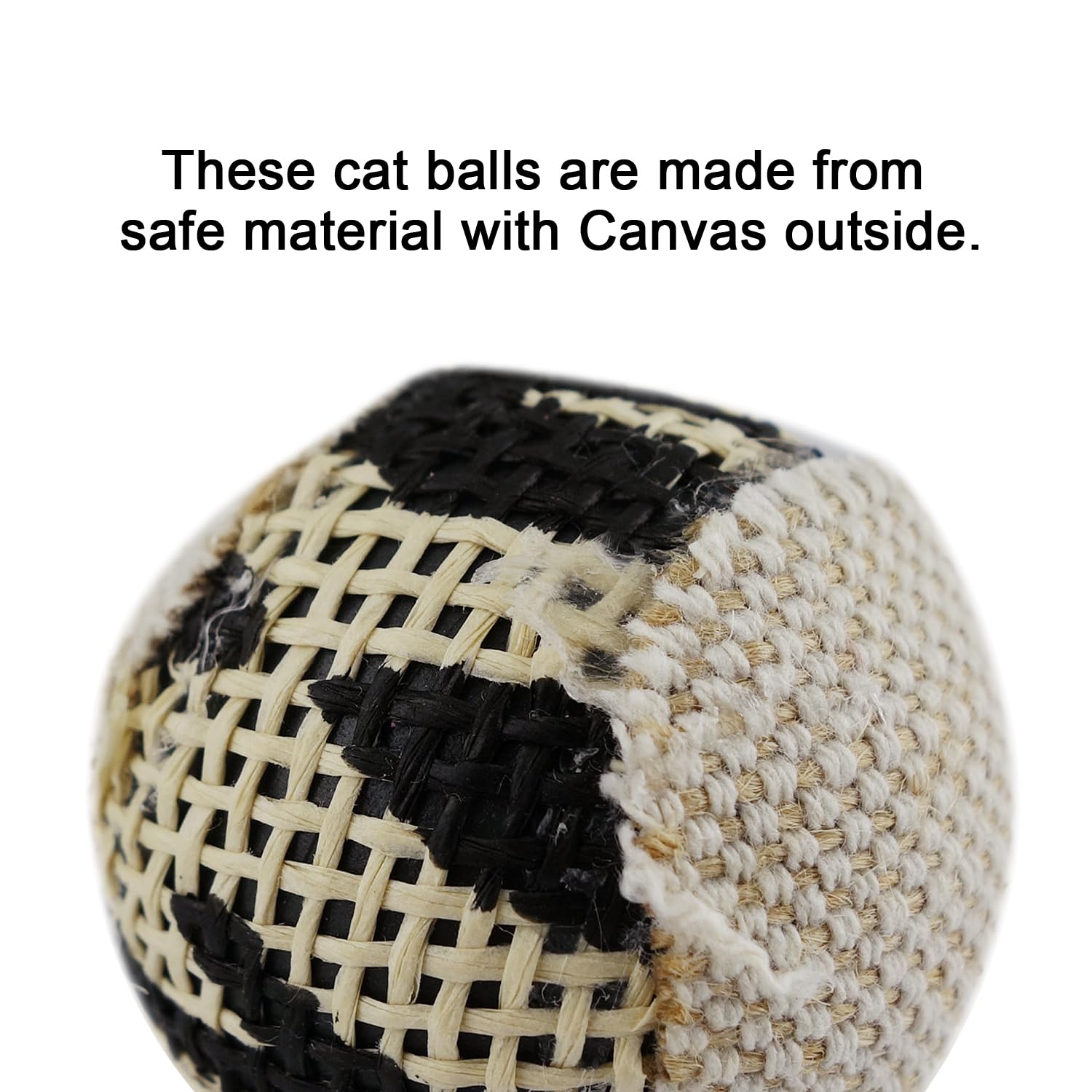 Balle TTcat canvas robuste, conçue pour jeux intérieurs.