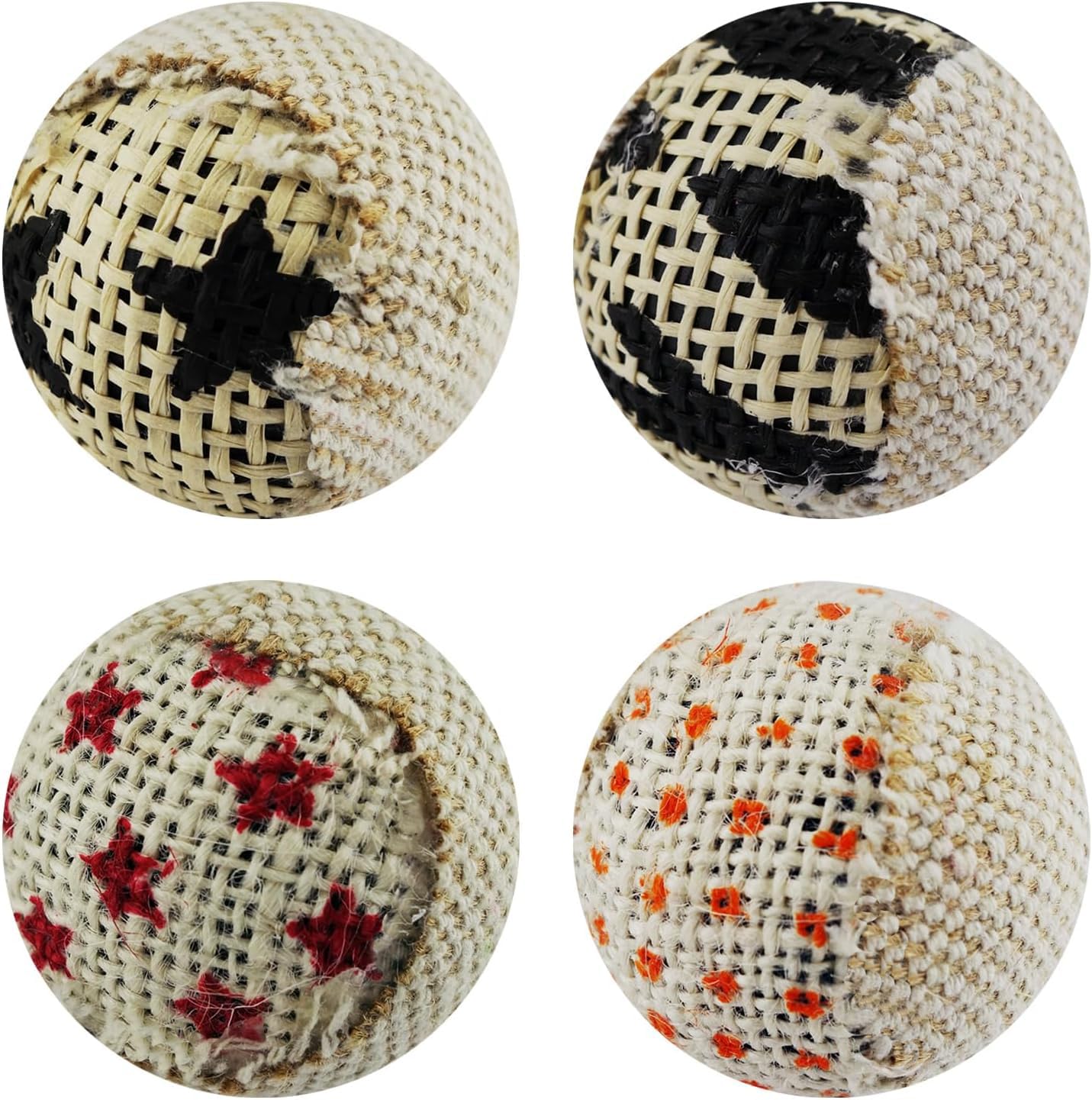 Ensemble de 4 balles TTcat interactives pour chats.