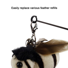 TTcat plumes naturelles avec fermeture simple pour changement rapide