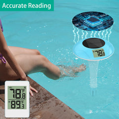 T TESTRUST thermomètre piscine portée jusqu'à 328 pieds pour contrôle à distance.
