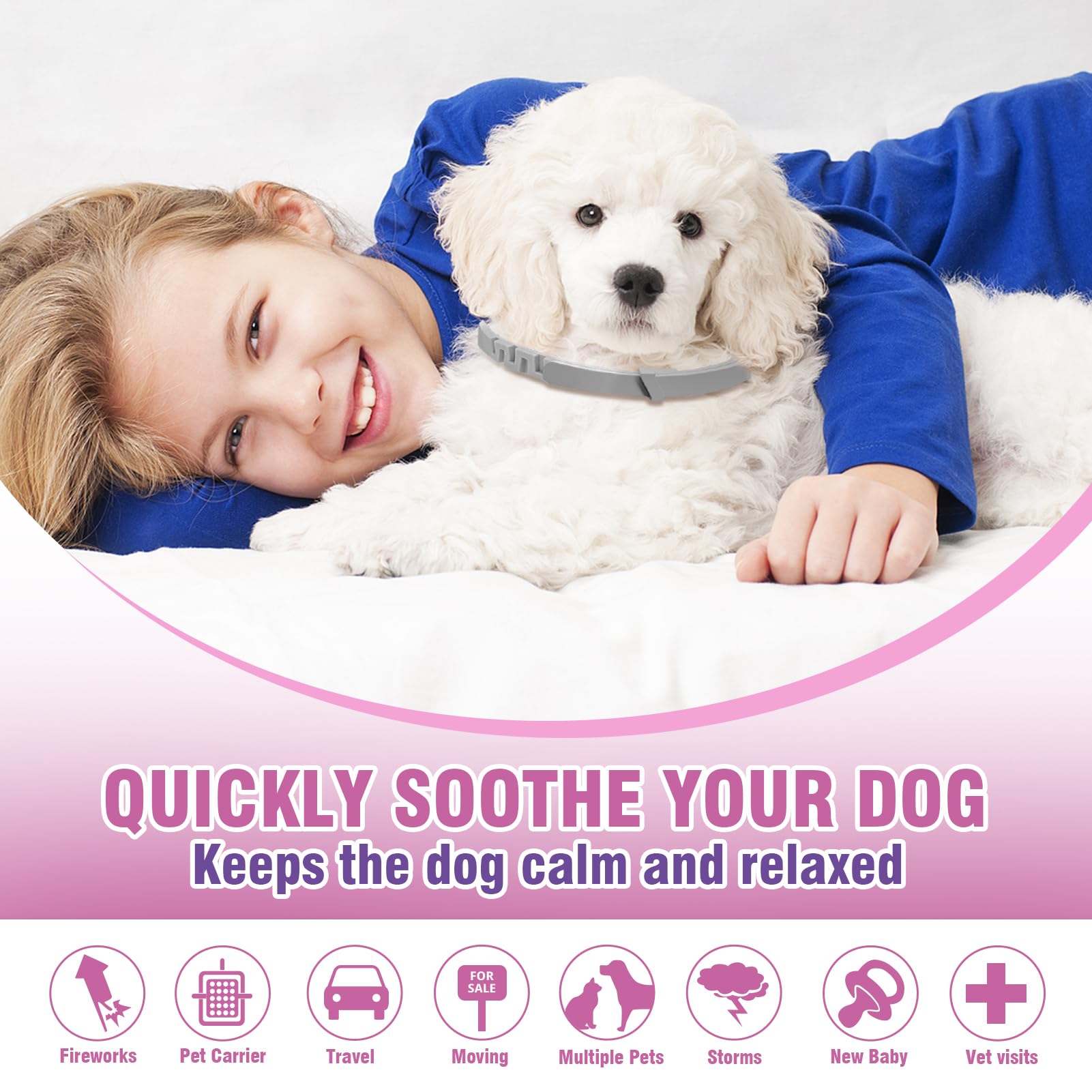 TTLXBL ensemble 4 colliers apaisants chien – solution économique et pratique pour la famille.