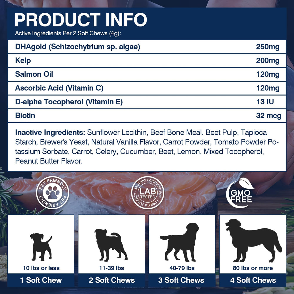 Ingrédients EPA et DHA TTLXBL Omega 3 affichés et perçus comme soutien cutané