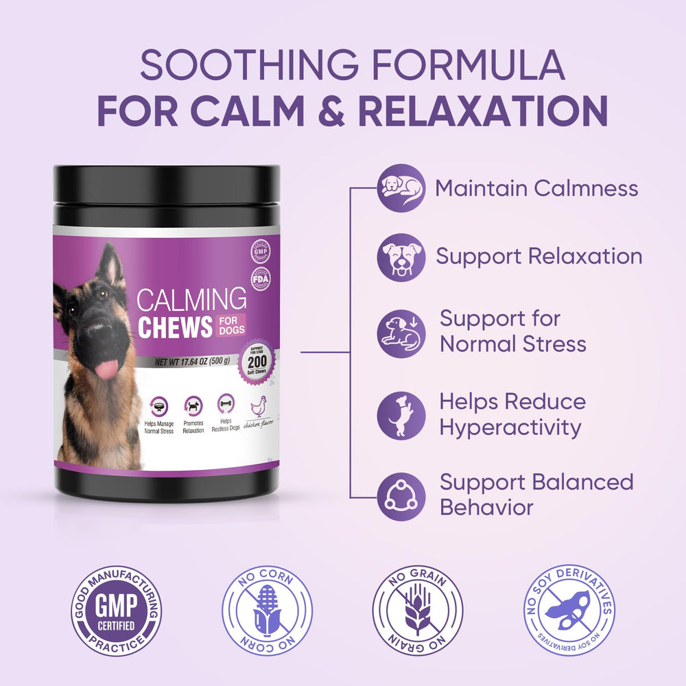 TTLXRL Calming Chews avant utilisation, prepare le calme lors des trajets.