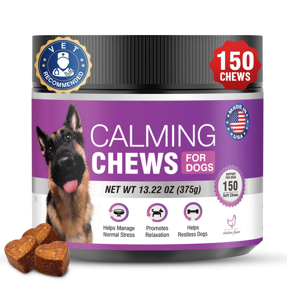 TTLXRL friandises apaisantes pour chien, paquet de 150 pièces, calmes après un orage.