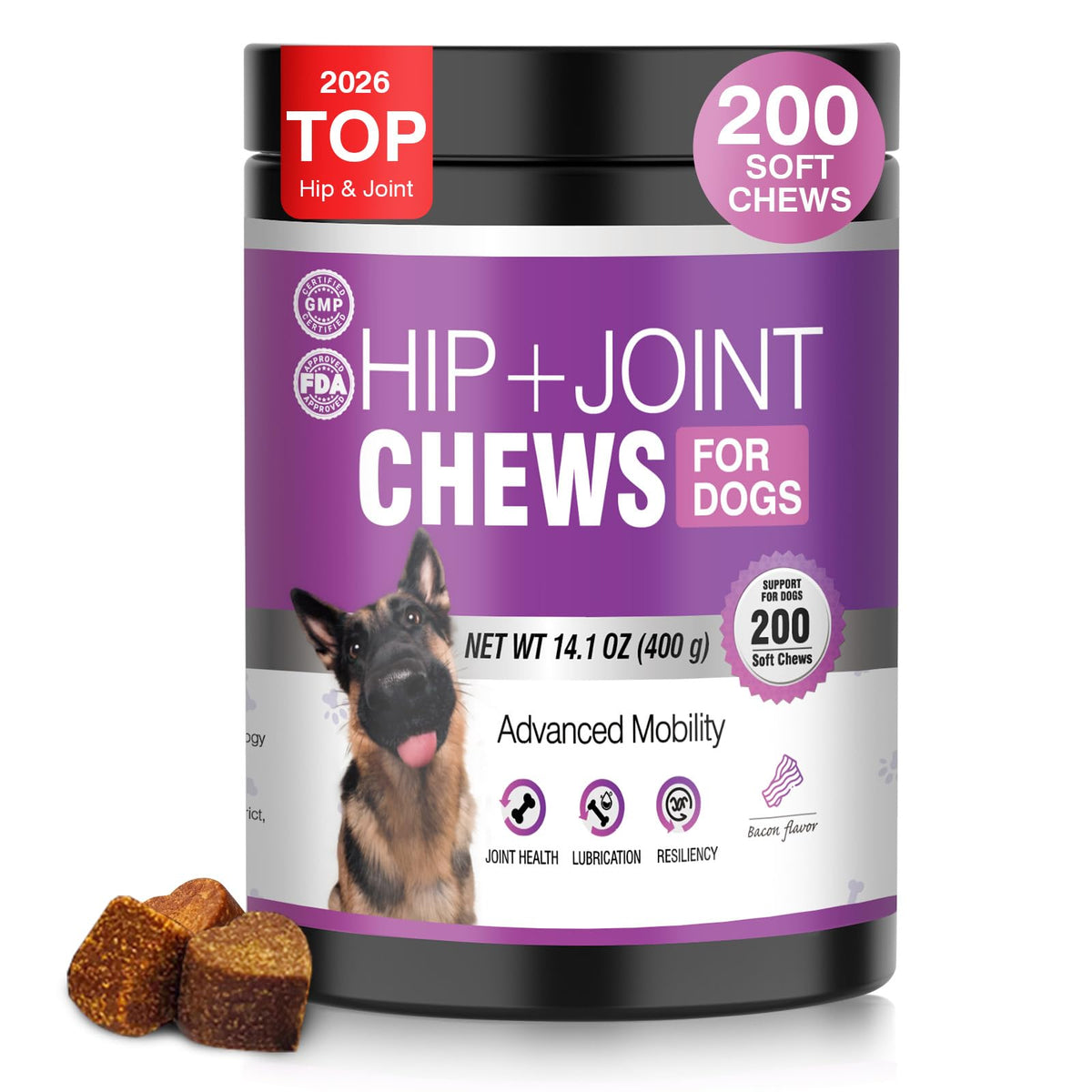 TTLXRL glucosamine pour chien, articulation et mobilité.