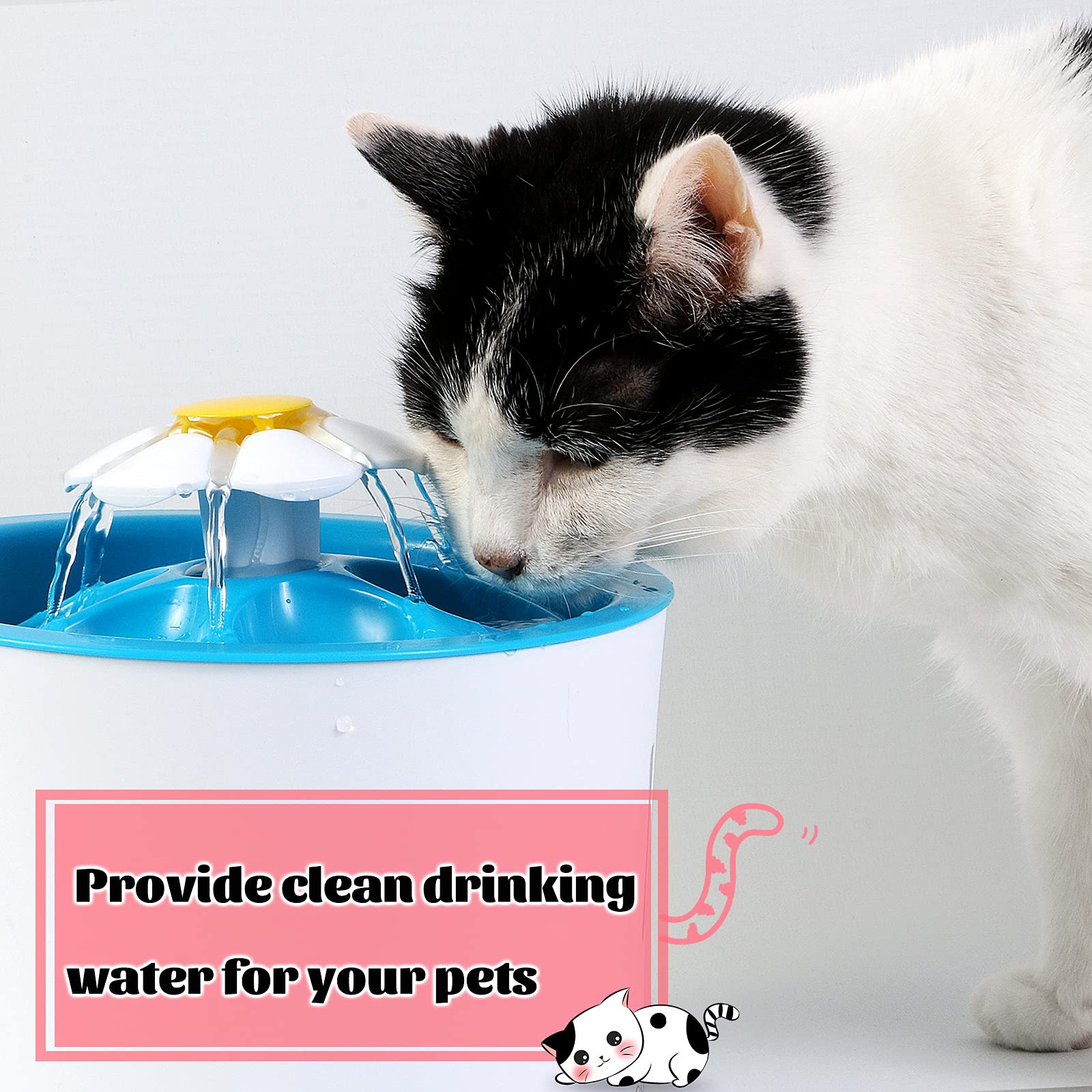 Filtration anti-poussière éponge Tuanse pour chat, capture poussières et débris.