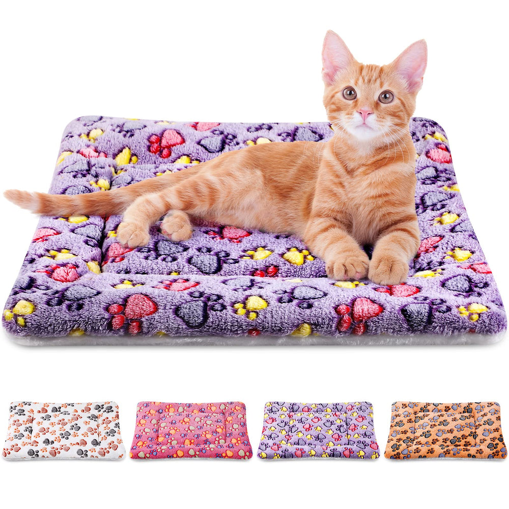 Tuanse tapis petits animaux, lot de 4 motifs imprimés pour repos confortable.