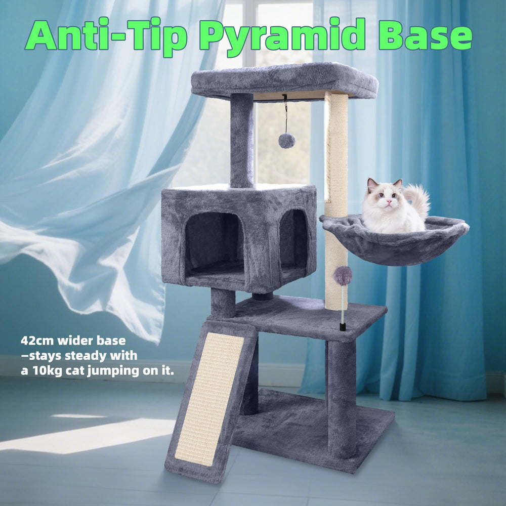 Tuaoeef utilisation intérieure gris, idéal pour chats d’intérieur actifs.