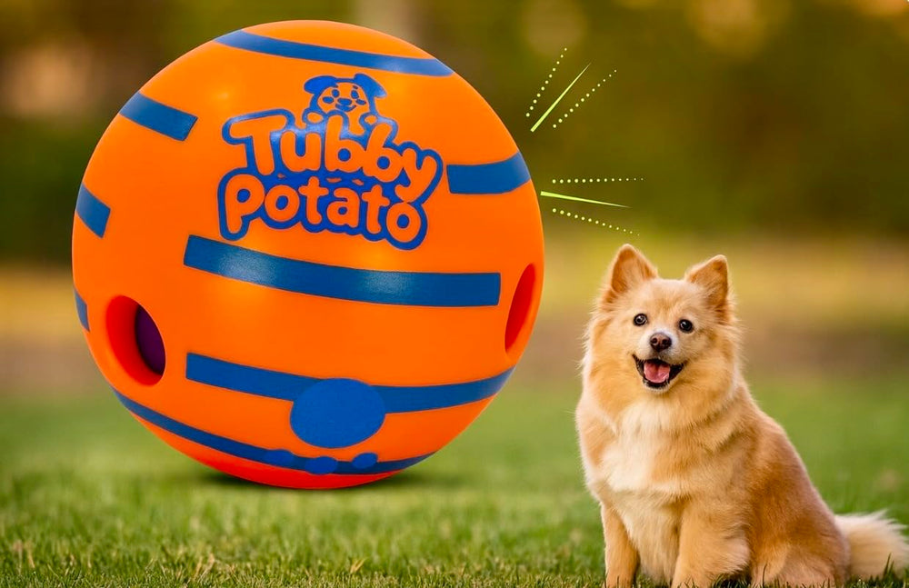 Tubby Potato Balle Sonore Tater Tumbler sans piles, prêt à jouer.