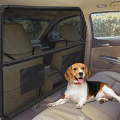Barrière pour chien Tuenort adaptée SUV, vue dégagée et sécurité renforcée