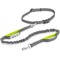 Laisse sans mains Tuff Mutt autour de la taille pour courir et marcher.