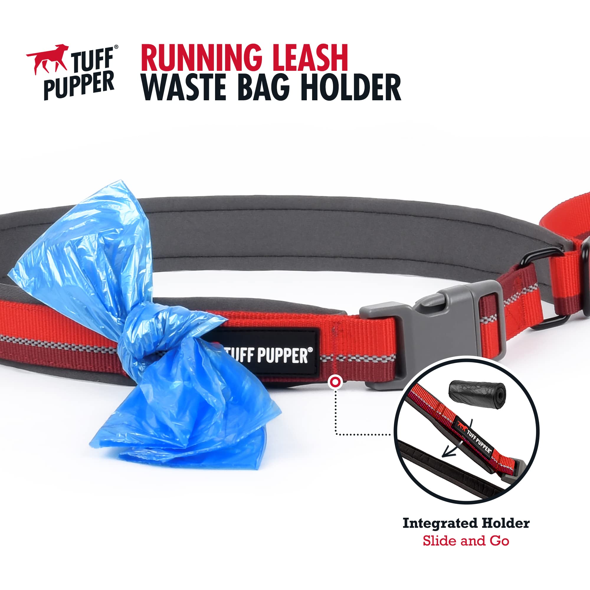 Attache pivotante à 360° Tuff Pupper pour attacher rapidement et en sécurité.