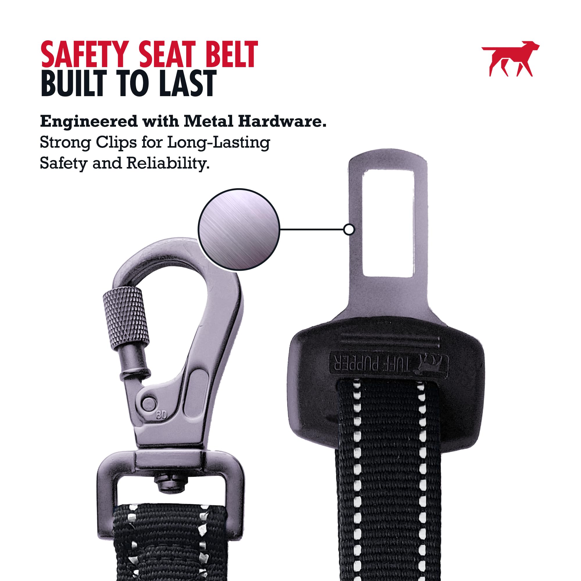 Attache rapide Tuff Pupper facilitant branchement et retrait.