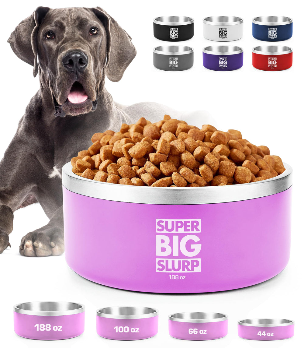 Bol Tuff Pupper grande capacité 188oz pour chiens de grande taille.