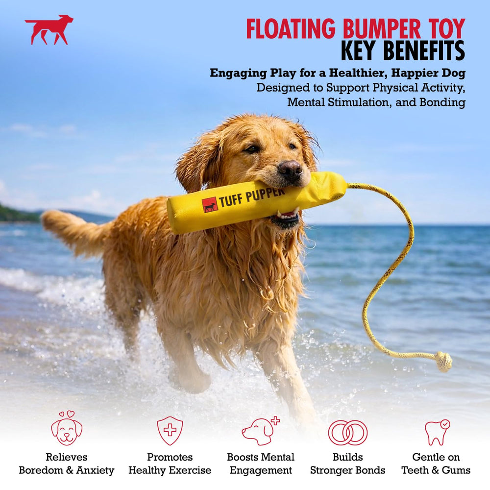 Jouet Tuff Pupper bumper avec extérieur durable pour terrains variés