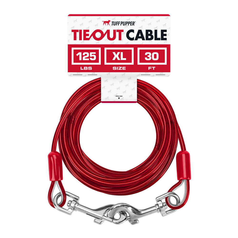 Tuff Pupper câble d'attache 30 pieds, vue générale pour l'extérieur