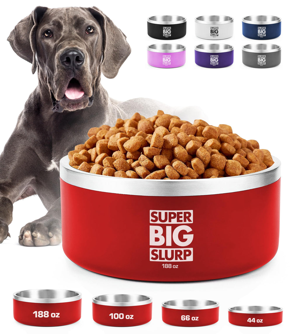 Gamelle Tuff Pupper pour chiens, capacité 188 oz nourriture et eau.