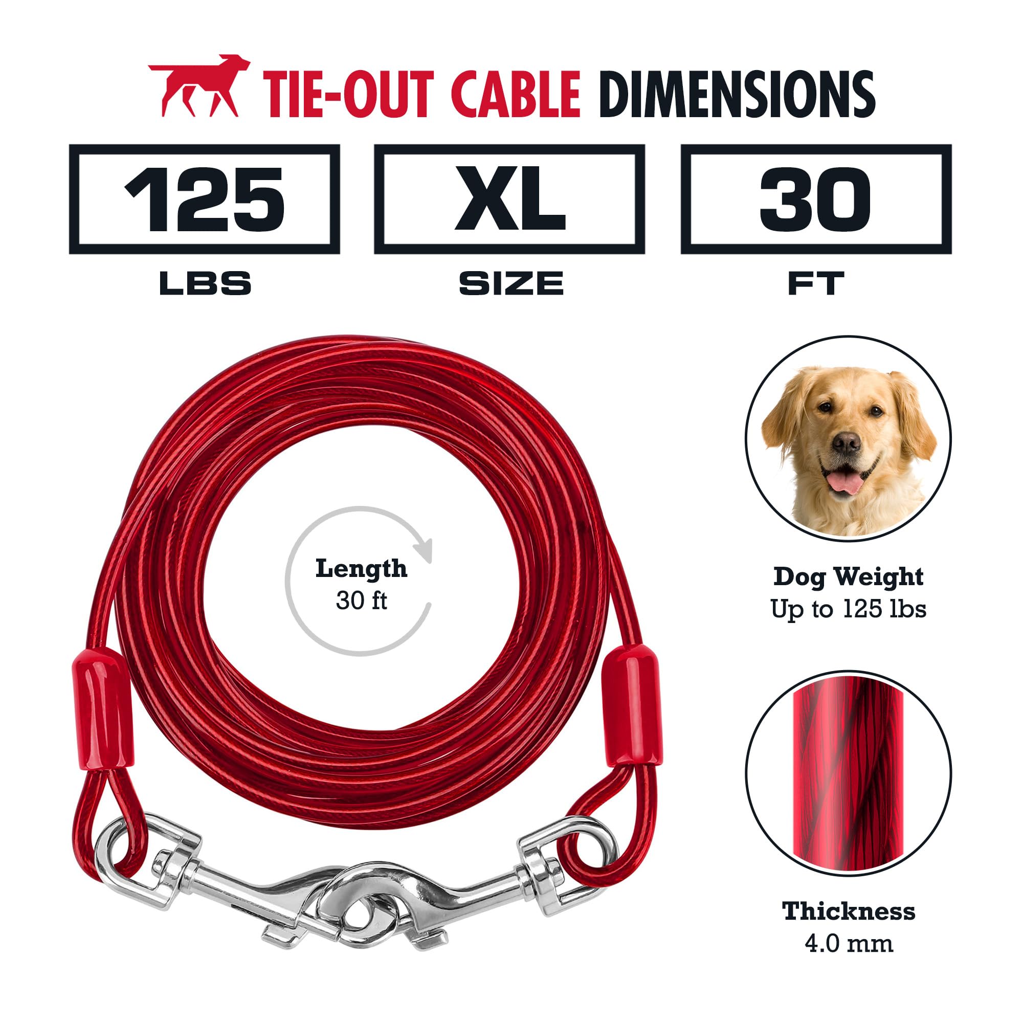 Tuff Pupper mousqueton tournant 360° pour éviter les nœuds et l'enchevêtrement