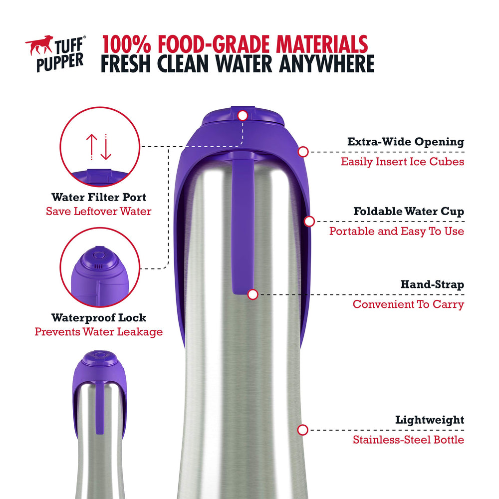 PupFlask portable et légère, facile à emporter lors des sorties