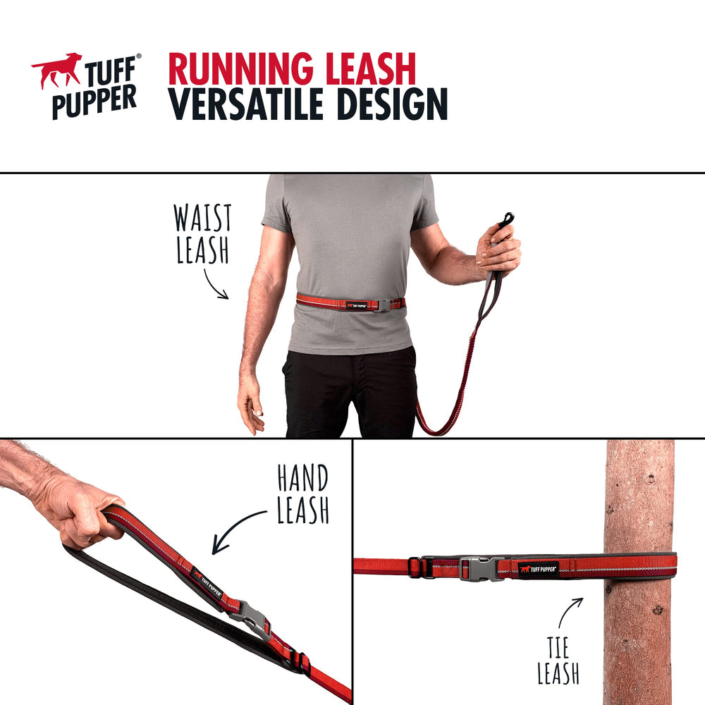 Réglage longueur 3–6 pieds sur la laisse Tuff Pupper pour toutes les situations.