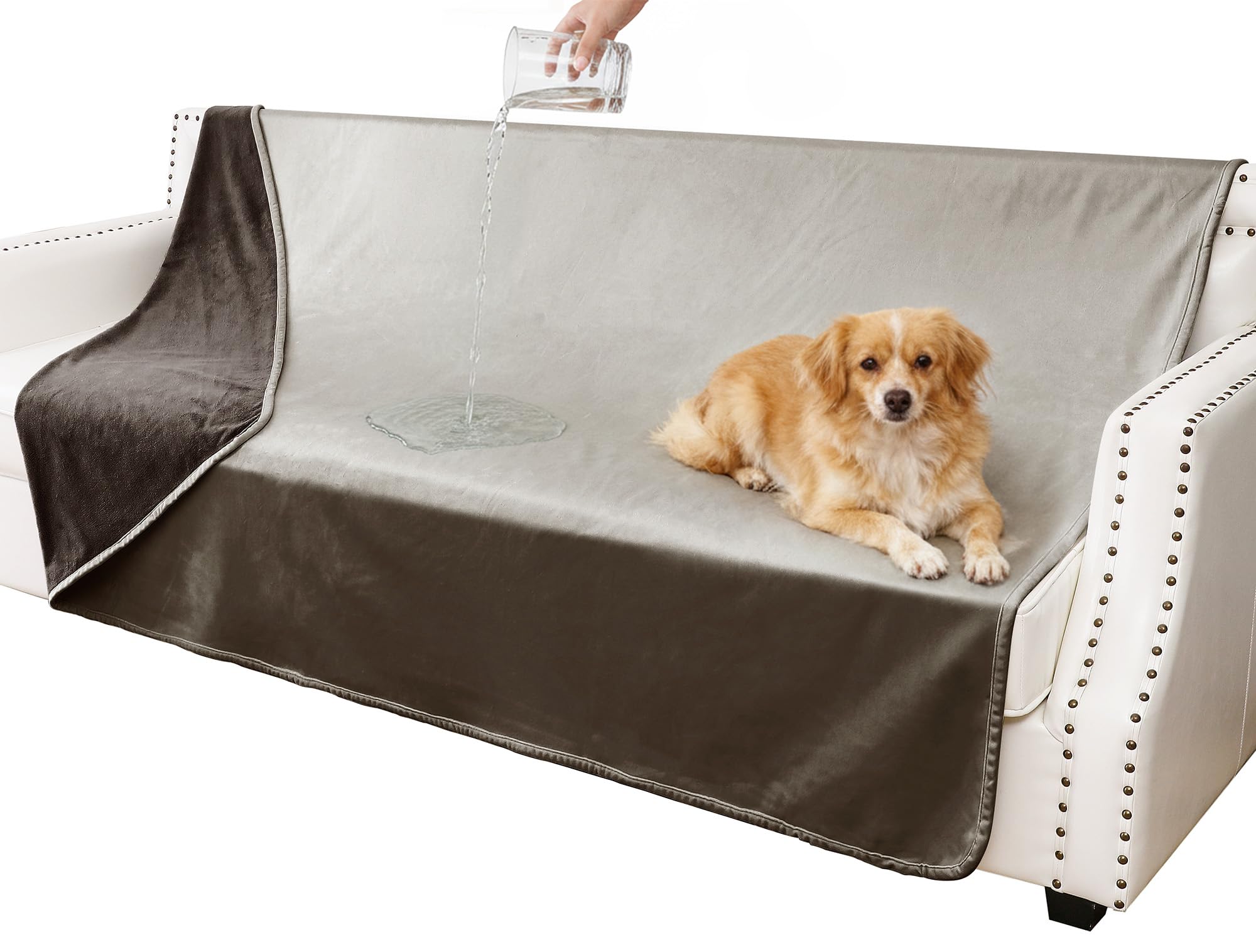 Tuffeel couverture imperméable pour canapé, protège contre les fuites.
