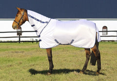 TuffRider couverture anti-mouches maillage respirant; gros plan sur le tissu.