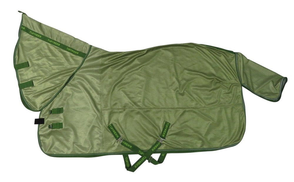 Drap mesh sport TuffRider avec cou intégré, protection contre les insectes et ventilation