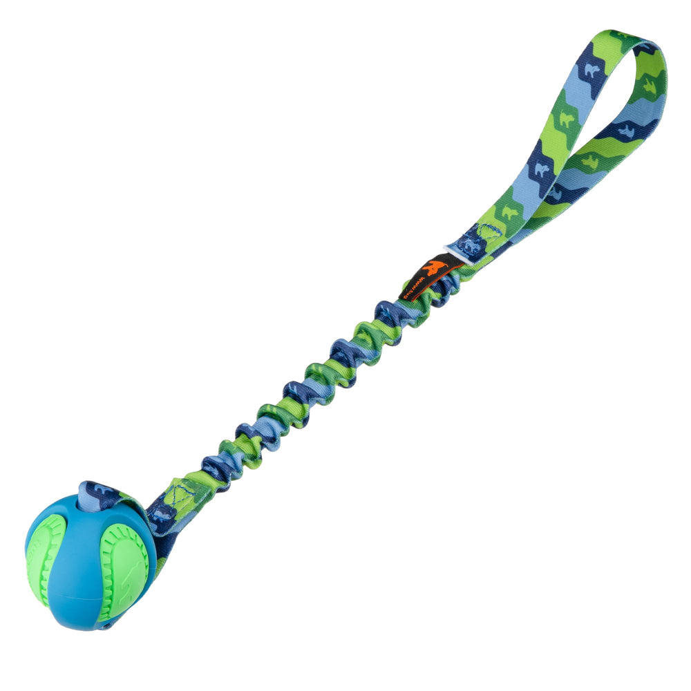Tug-E-Nuff PowerBall - Poignée bungee: entraînement interactif pour chien