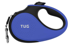 Laisse TUG 360° bleu, sans enchevetrement, pour promenades fluides.