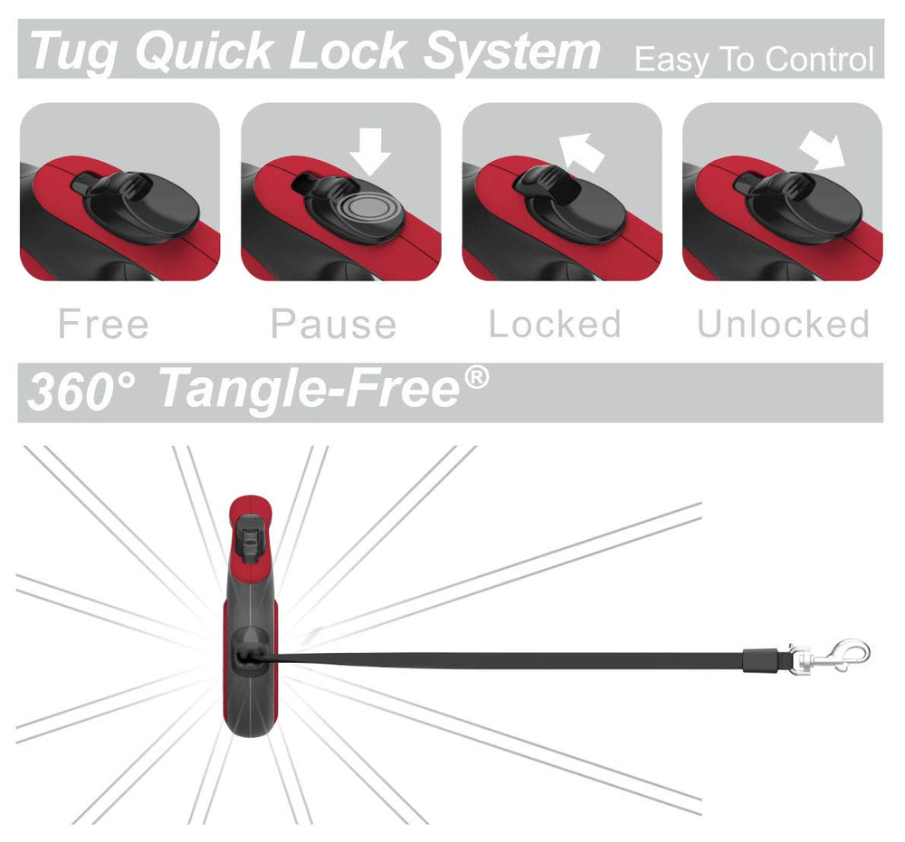 Grip confortable et usage quotidien grâce à la poignée ergonomique TUG.
