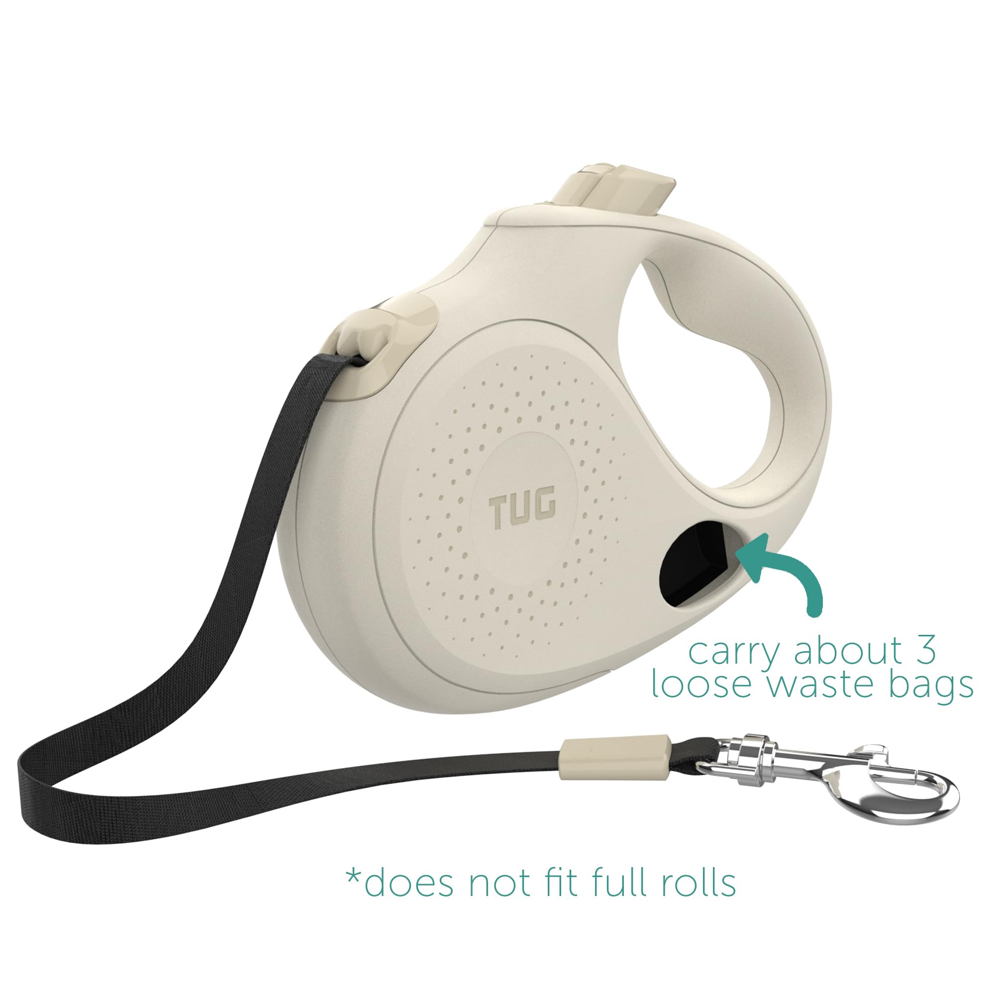 TUG Oval 360°: distributeur de sacs intégré pratique et discret.