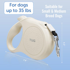Conçu pour chiens moyens et petits jusqu'à 55 lb, avec style crème.