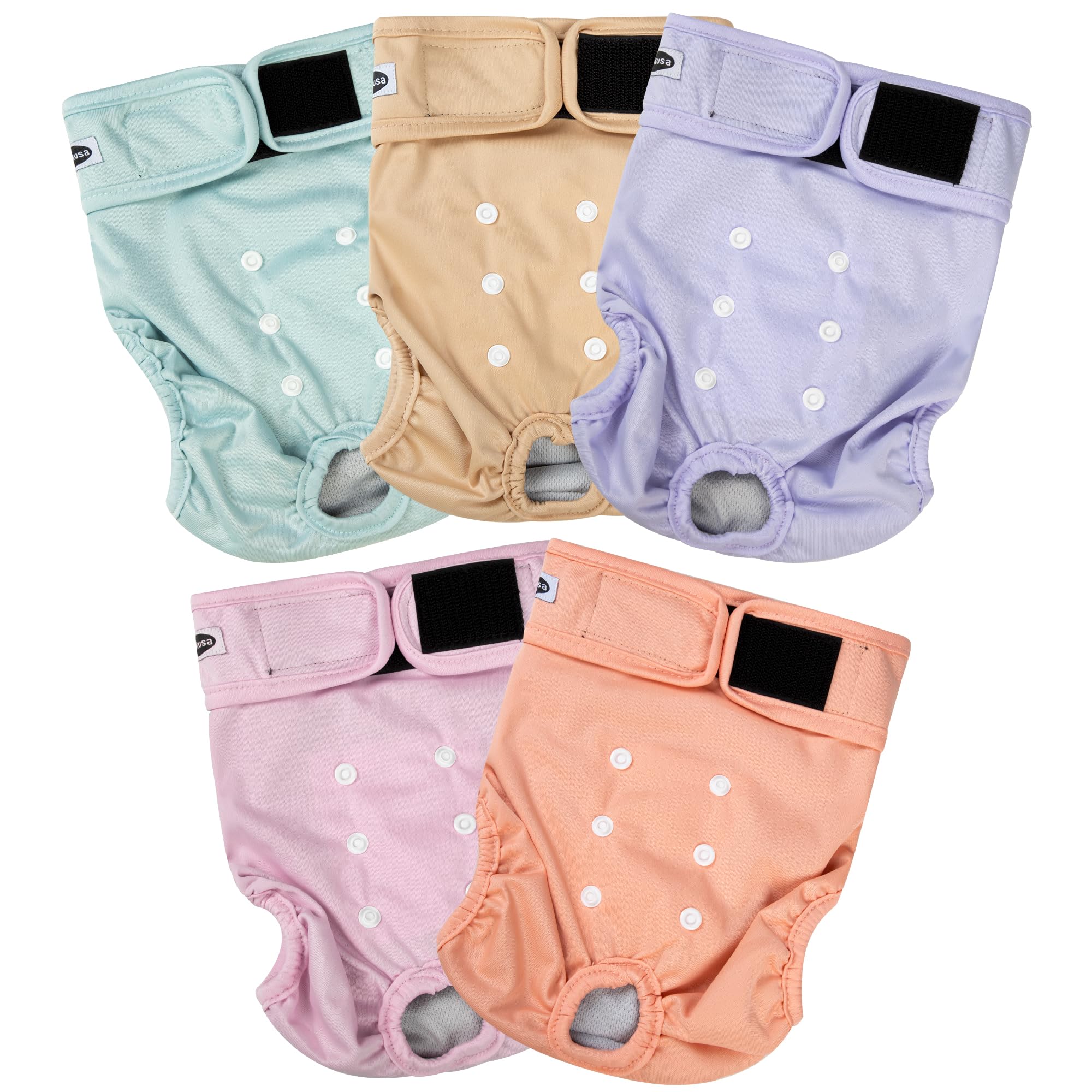 Tuiskusa Couches chien femelle – attaches reglables pour un ajustement confortable.