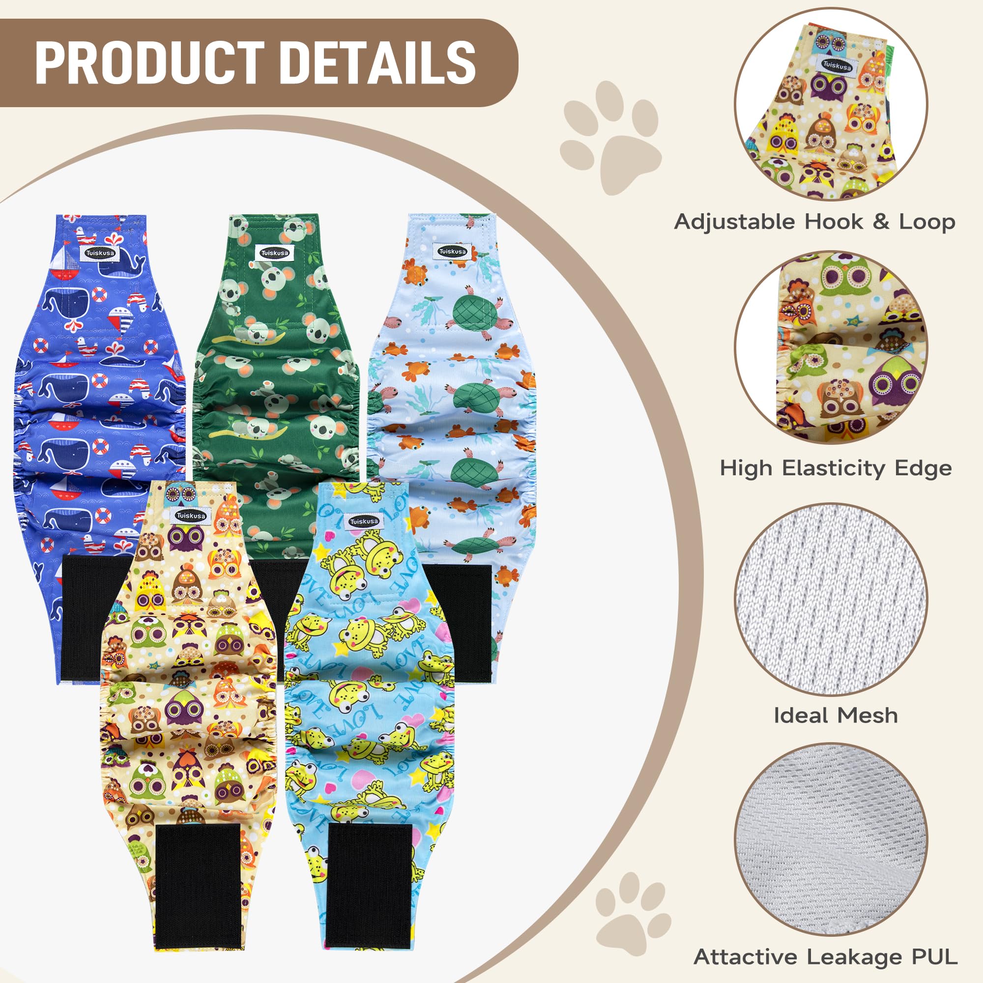 Tuiskusa tailles multiples pour un ajustement parfait sur chaque chien.