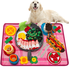 TUKOAW Snuffle Mat pour chien: taille 21,7 x 15,7 po, stimulation olfactive