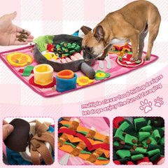 Scène cuisine TUKOAW Snuffle Mat avec formes 3D et friandises